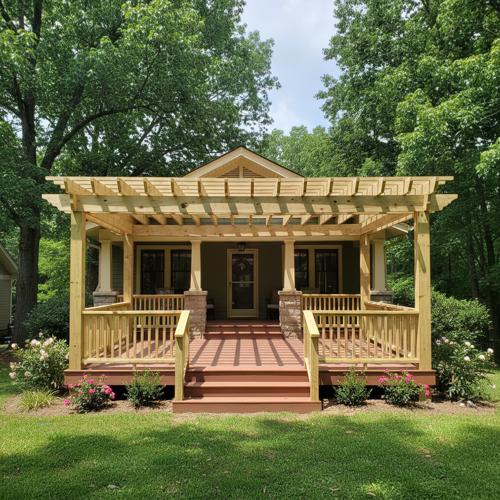 Pergolas & Shade Structures completed by New Look Deck Inc in Lonoke, AR