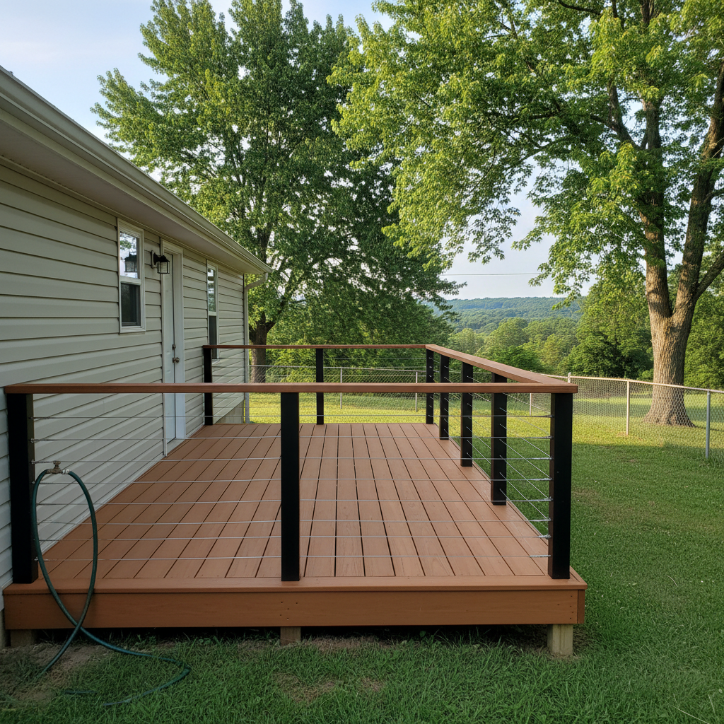 Composite Decking completed by New Look Deck Inc in Sherwood, AR