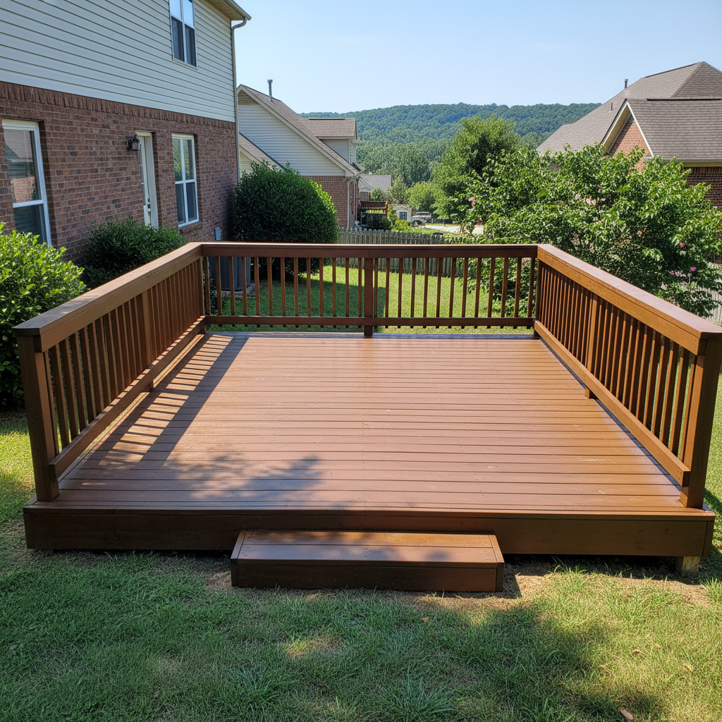 Deck Resurfacing completed by New Look Deck Inc in Bryant, AR