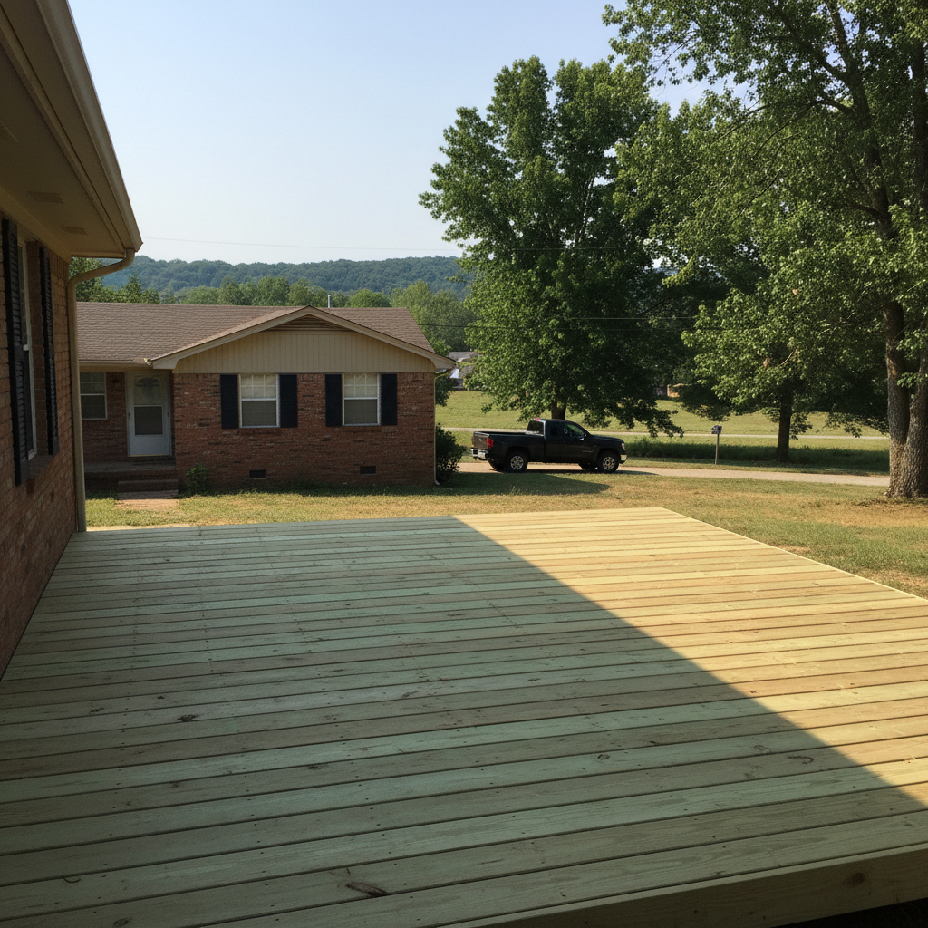 Custom Deck Design completed by New Look Deck Inc in Conway, AR